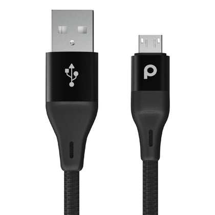 Porodo Braided USB-A to Type-C (3A 2.2m)