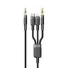 Porodo Multi-Device AUX 3.5mm|Type-C|Lightning Cable(4ft/1.2m)