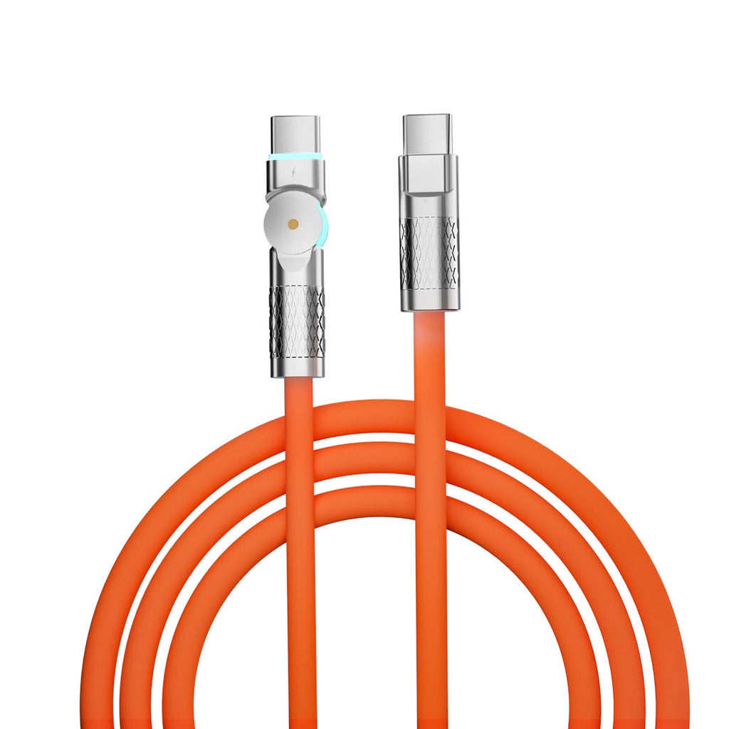 Porodo High-Speed Rotating Connector USB-C To USB-C Cable Data & Fast ...