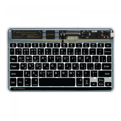 Porodo Crystal Shell Ultra-Slim Keyboard