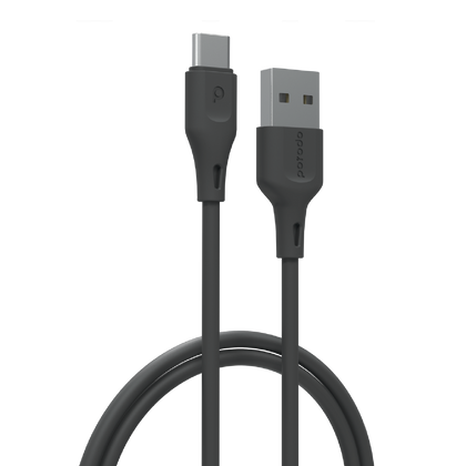 Porodo USB Cable Type-C Connector 3A Durable Fast Charge and Data Cable (2m 3A)