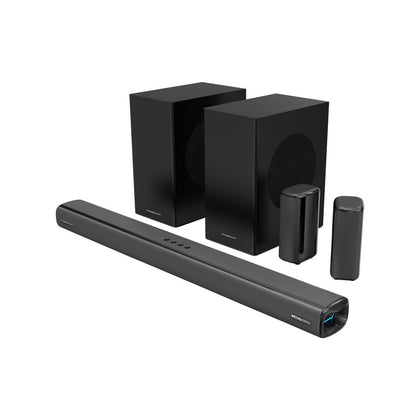 Powerology 5.2.4CH Dual Woofer Wireless Home Theater