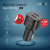 Pawa Solid Car Charger 2.4A Auto-ID Black