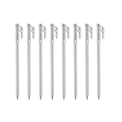 Campingmoon 8 Pieces Nail Pegs Stainless Steel - 20 cm
