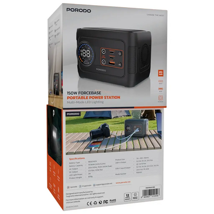 Porodo 150W Forcebase Portable Power Station