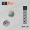 مقبس طاقة 3 مآخذ | 45 واط | 300 واط من Porodo