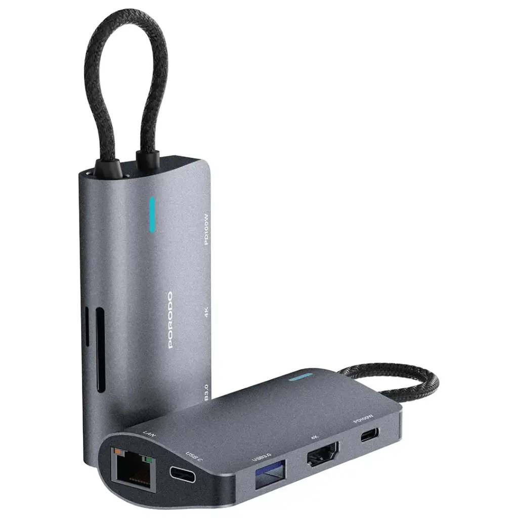 Porodo 7 IN 1 Multi Port USB-C Hub