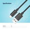 Porodo Blue USB-A To Lightning Cable Fast Charge & Data 1.2m/4ft