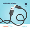 Porodo Blue USB-A To Lightning Cable Fast Charge & Data 1.2m/4ft