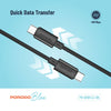 Porodo Blue USB-C To USB-C Cable Fast Charge & Data 1.2m/4ft