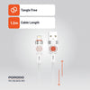 كابل مضفّر USB-A إلى ليتنينج من بورودو