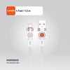 كابل مضفّر USB-A إلى ليتنينج من بورودو