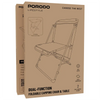 Porodo Lifestyle Dual-Function Foldable Camping Chair & Table