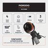 Porodo Lifestyle Suncharge Outdoor Solar Fan