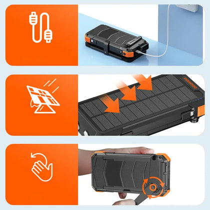 Porodo Power Bank PB070 20000mAh 4-Panel Solar