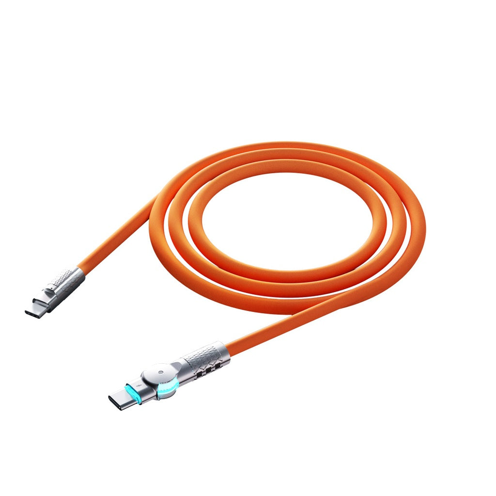 Porodo High-Speed Rotating Connector USB-C To USB-C Cable Data & Fast ...