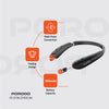 سماعة عنق بلوتوث من Porodo Soundtec مع سماعات قابلة للتمديد