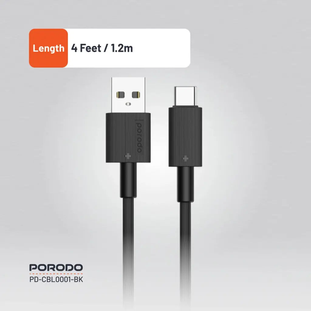 كابل شحن متين من USB-A إلى نوع C من بورودو