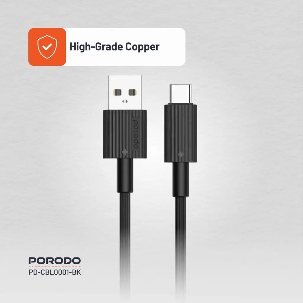 كابل شحن متين من USB-A إلى نوع C من بورودو