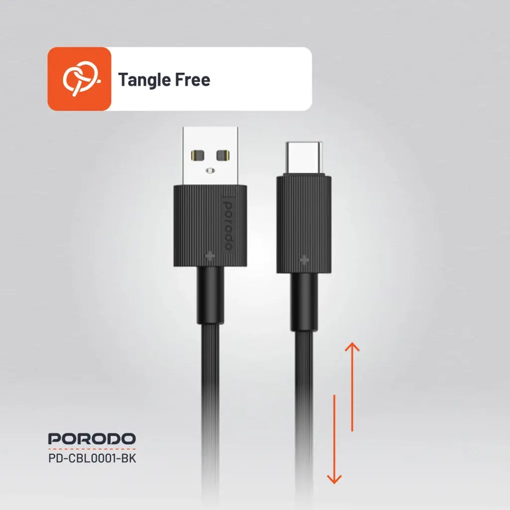 كابل شحن متين من USB-A إلى نوع C من بورودو