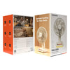 Porodo Lifestyle Chillo Portable Desk Fan with Oscillating Function & Indicator Lights - Beige