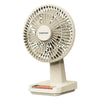 Porodo Lifestyle Chillo Portable Desk Fan with Oscillating Function & Indicator Lights - Beige