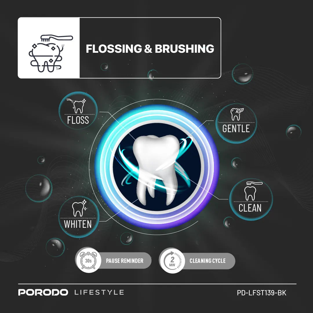 Porodo Lifestyle Water Floss & Sonic Electric Toothbrush