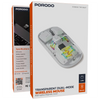 Porodo Transparent Dual-Mode Wireless Mouse RGB Light And Magnetic Cover