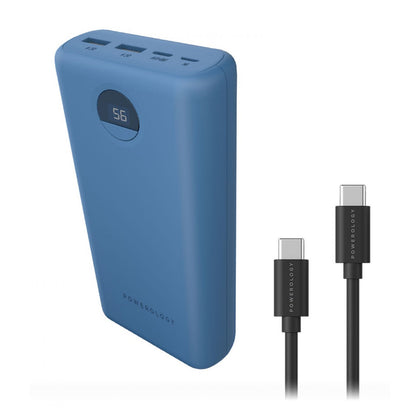 Powerology Portable Power Bank 30000mAh PD 45W Fast Charging (Blue)