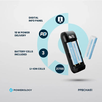 Powerology Diy Cell 10000+5000mAh Powerbank