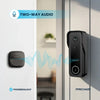Powerology IP65 265GB 3MP Infrared Smart Camera Doorbell 5200mAh with Voice