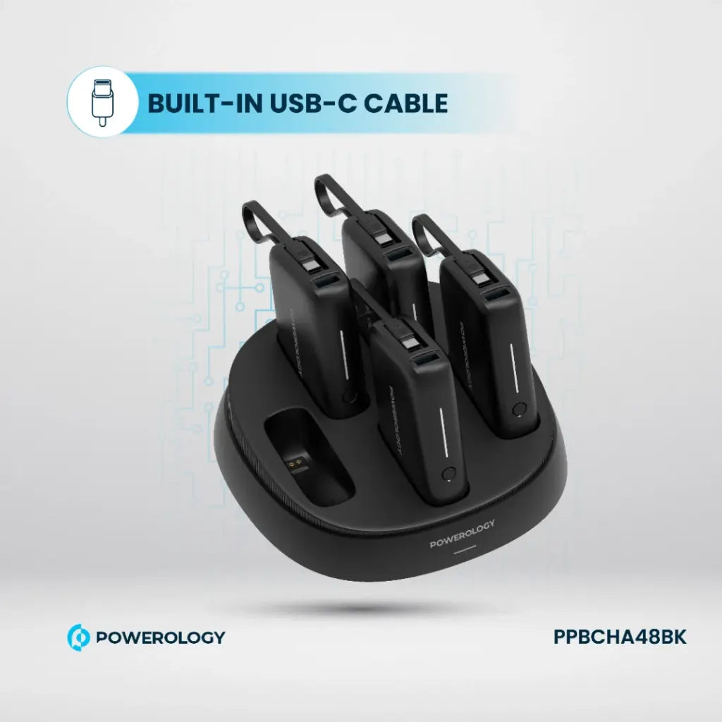 Powerology × 5 10000mAh Power Bank Station