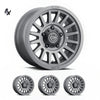 LC100 (17×8.5) 4x RECON SLX رمادي داكن 5×150 +25 إزاحة
