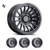 عجلة FJ/برادو/GX460/هايلكس/فورتشنر/4رونر/بايجيرو/تاقوما (17×8.5) 4x RECON SLX أسود ساتان 6×5.5 +25 إزاحة