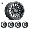 Y61 (17×8.5) 5x RECON SLX أسود ساتان 6×5.5″ (إزاحة 0)