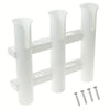 Rod Holder 3 Hole 30x33 -Plastic -White