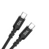 SIA Silicone Type-C To Type-C Cable 60W 1.2m - Black