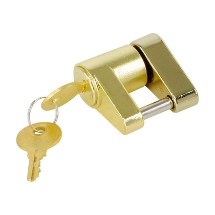 Trailer Coupler Lock -Golden