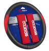Sparco Steering Wheel Cover+Shoulder Pads Red 38X8.2Cm