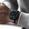 Amazingthing Omni Style Flip Watch Band For Apple Watch 49/45/44/42/41/40/38MM Silver & Blue
