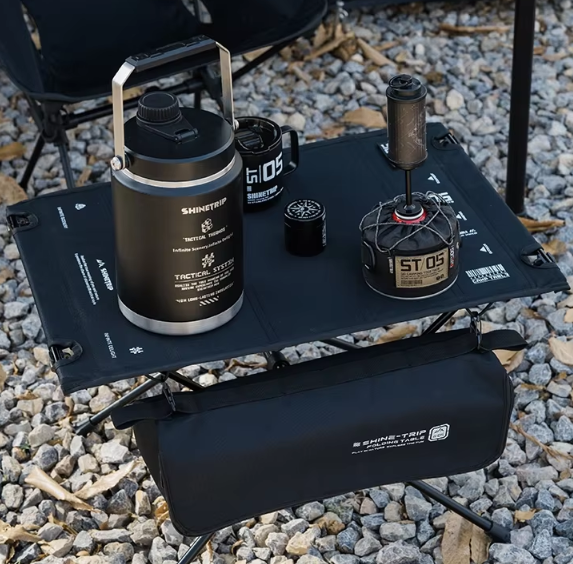 Shine trip Tactical Folding Cloth Table - Green