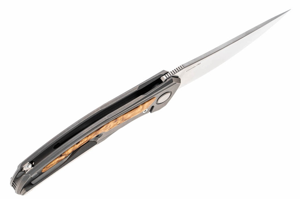 Shirogorov Ursus Quantum - Titanium - Curly Birch Inlay