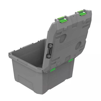 Tred 50-40 Storage Box 65L Mid Grey With Green