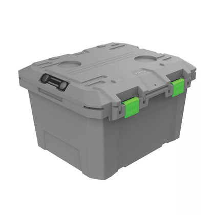 Tred 50-40 Storage Box 65L Mid Grey With Green