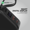 Amazingthing Thunder GO 10000mAh Power Bank With Built-In 2 USBC Cables - Black
