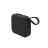 Amazingthing Thunder GO 10000mAh Power Bank With Built-In 2 USBC Cables - Black