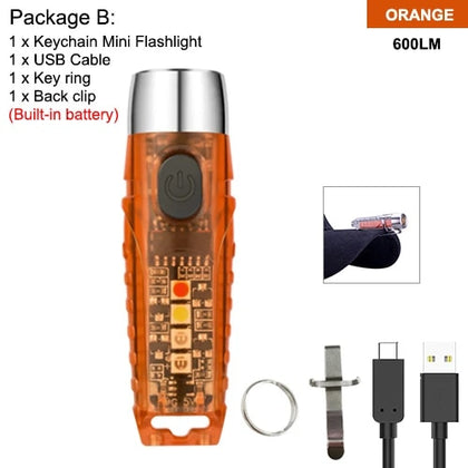 S12 Plus 600LM Mini Portable Brightness Flashlight