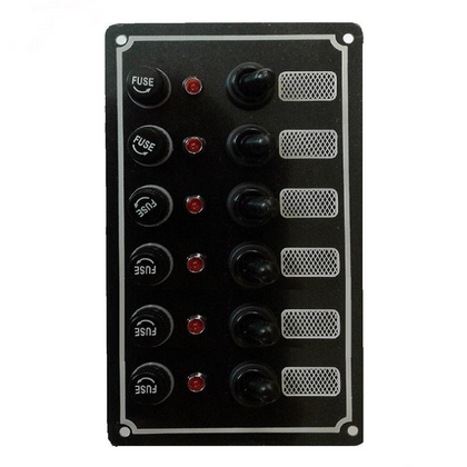 Switch Panel Toggle 6 gang