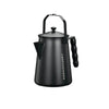 Campingmoon Stainless Steel Bonfire Kettle - 1.5L (Black)