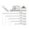 Campingmoon 6 Pieces Tent Pegs Stainless Steel - 40 cm